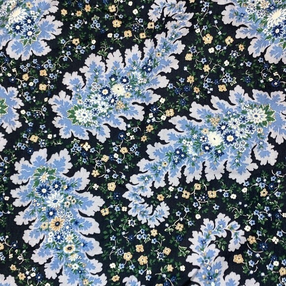 J Crew Collection Ratti Paisley Button Front Tie Sleeve Blouse Blue Size Medium - Picture 13 of 15